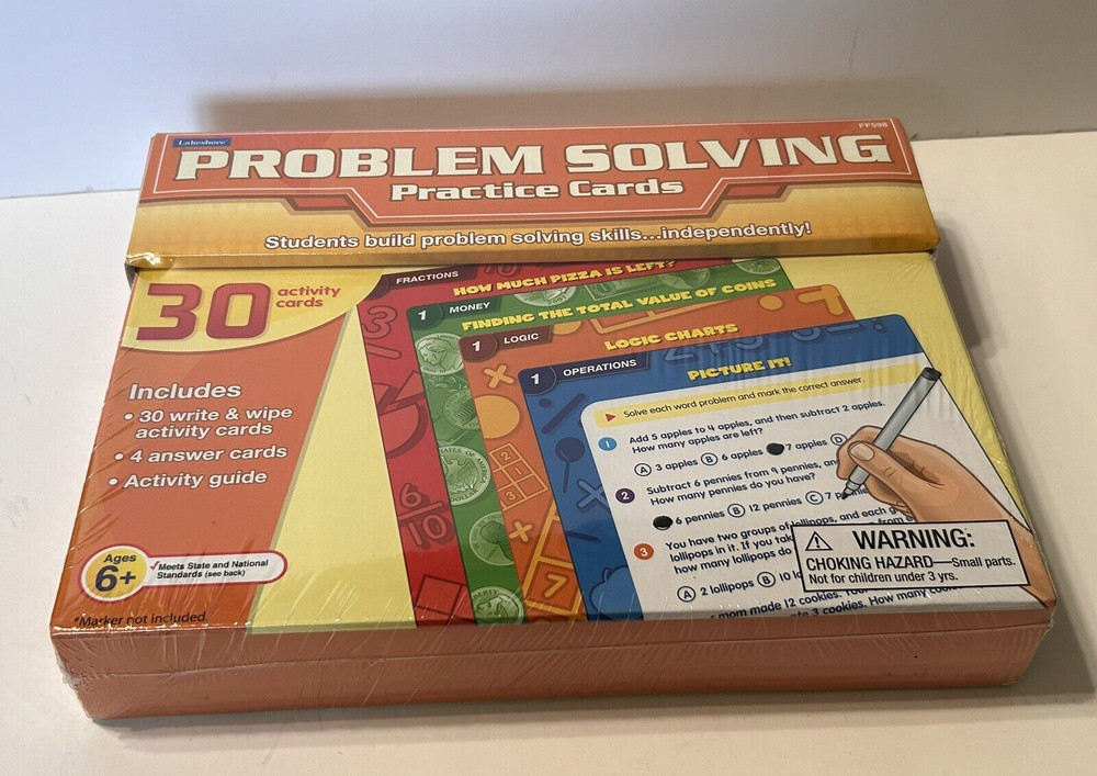 Lakeshore Problem Solving Practice Cards NEW & SEALED