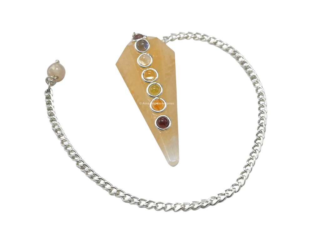 Yellow Aventurine Dowsing Crystal Chakra Pendulum