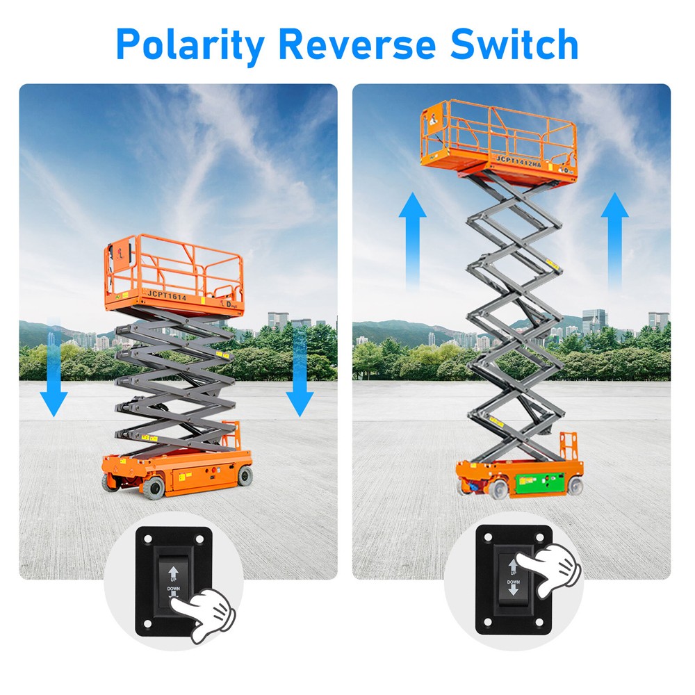2X 30A DPDT Momentary Reverse Switch Up Down Switch for 5th Wheel Trailer US