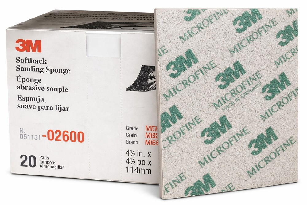 3M Softback Sanding Sponge MICROFINE (20 Pads) - 02600