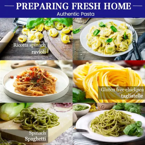 Stainless Fresh Pasta Maker Roller Machine for Spaghetti Noodle Kitchen Tool