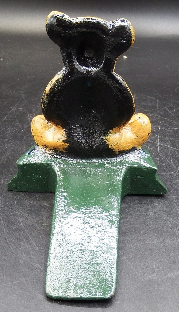 Wright Studios 4" Teddy Bear Cast Iron Door Wedge / Stop NEW!