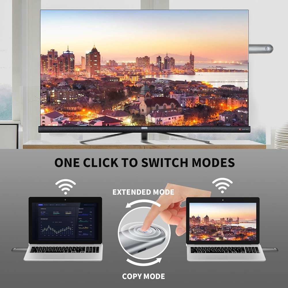 Compact Wireless HDMI Receiver & Transmitter for High-Quality Video Streaming