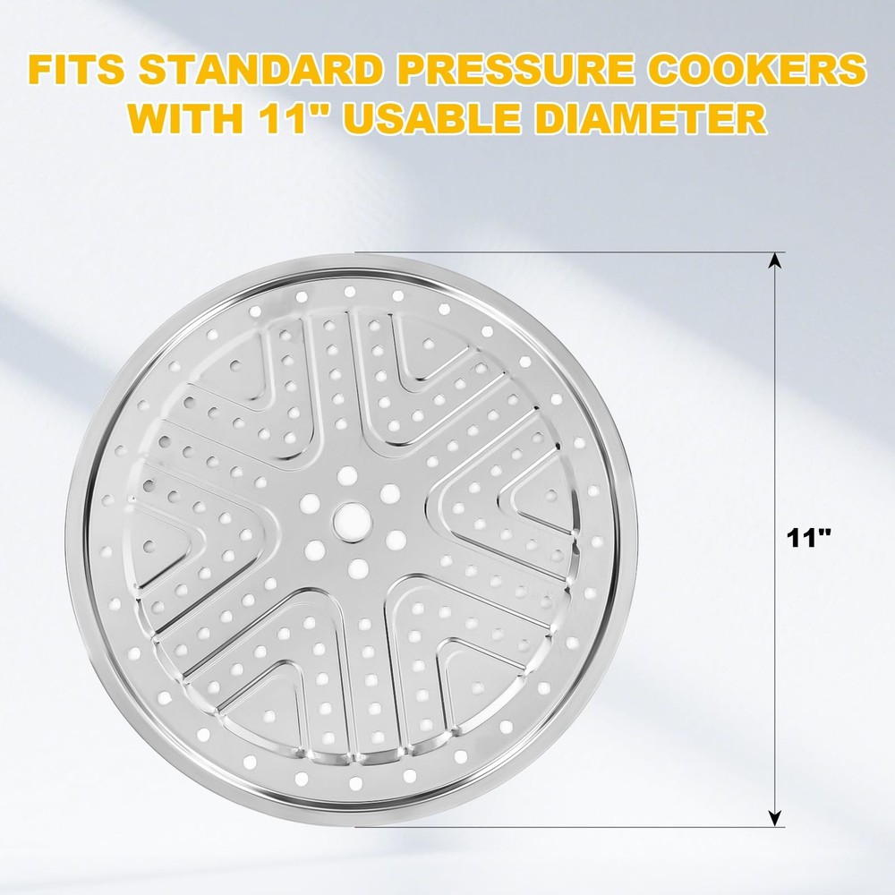3 Pcs Pressure Canner Racks, 11-inch Pressure Cooker Rack, Stainless Steel Pr...