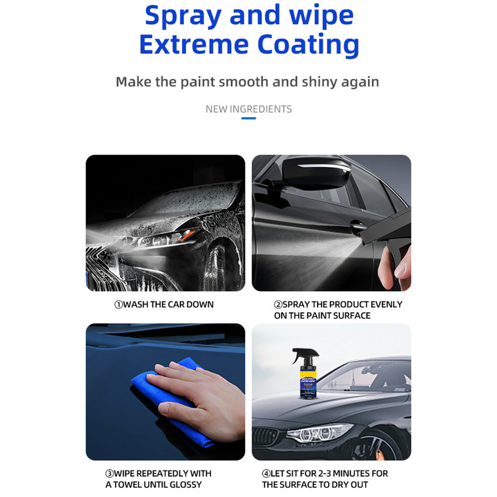 Multi-Functional Coating Renewal Agent 3 in 1 Car Coating Spray 2025 New 120ML