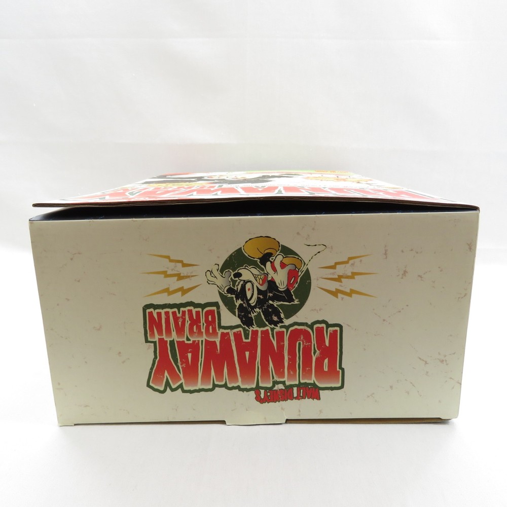 Runaway Brain Mickey Mouse Cereal Box w/8" Action Figure Inside