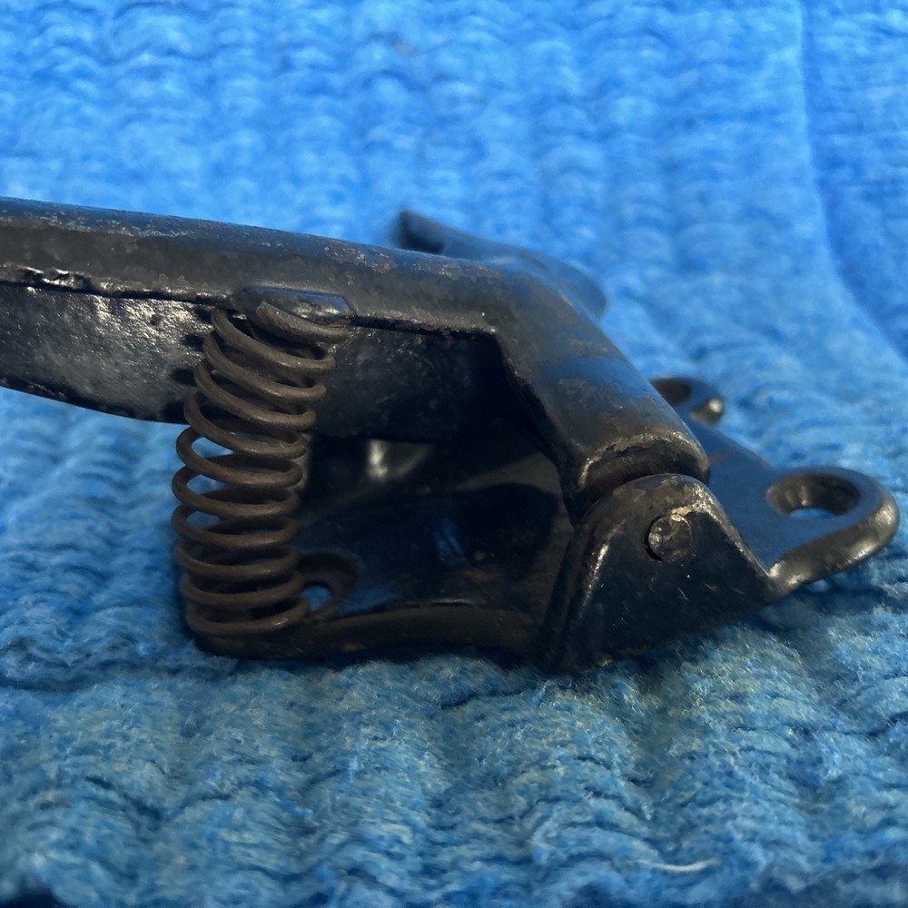 Antique Cast Iron Nutcracker - Spring Loaded Handle 11” Black Unmarked