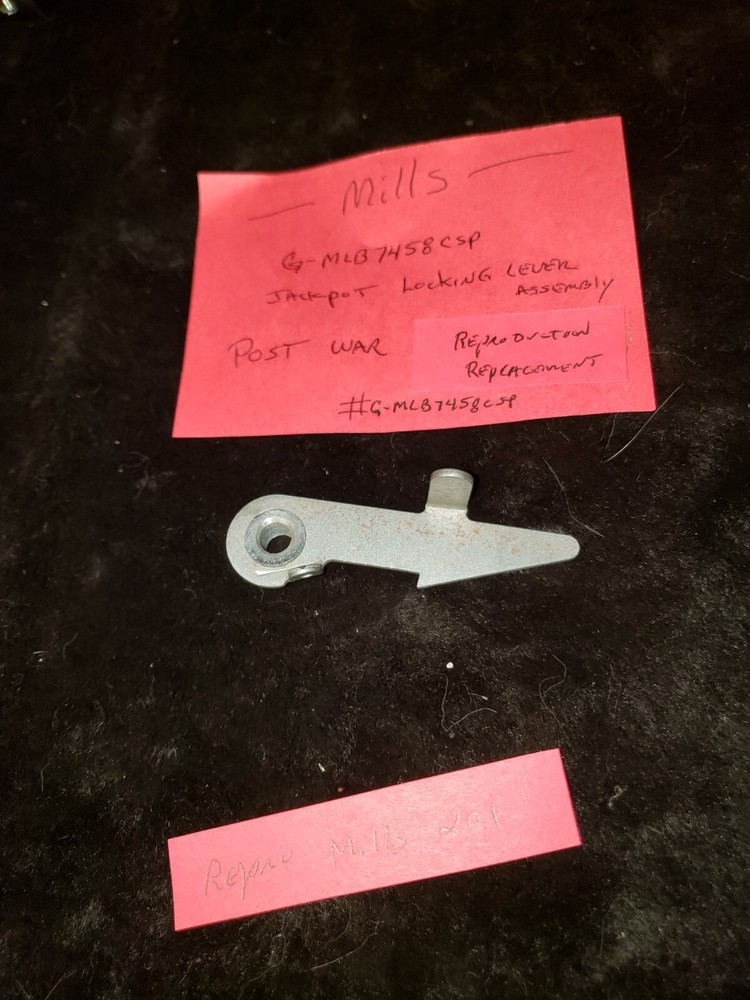 REPRO REPLACEMENT MILLS Jackpot Locking Lever ASSEMBLY #G-MLB7458csp -201
