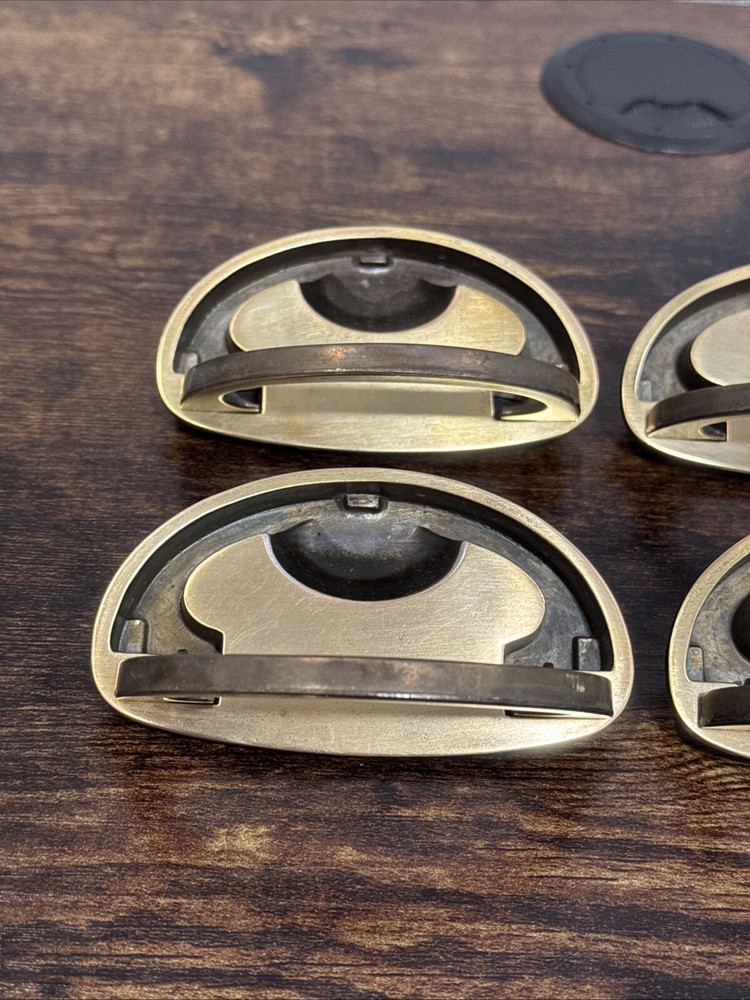 Drexel Passage Drawer Pulls 4 Handles Campaign Brass KBC N-16827 Replacement