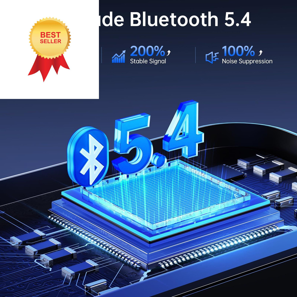 Syncwire Bluetooth 5.4 FM Transmitter Car Adapter 42W [Light Small, Black