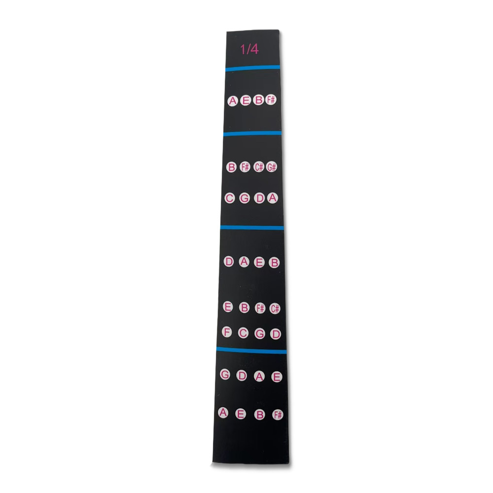 1/4 Size Violin Fingerboard Sticker for Beginners Guide Label