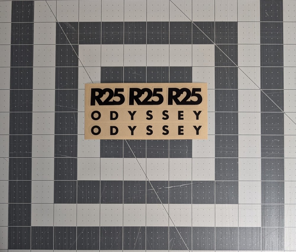 Odyssey bmx R25 fork decals