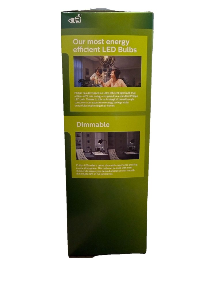 Philips Ultra Efficient 60W Equivalent Daylight A19 LED Bulb (4-Pack)