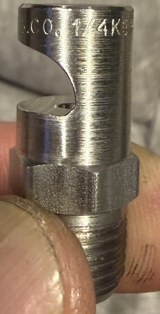 Spraying Systems 1/4K-SS20 FloodJet Nozzle, ST.STL