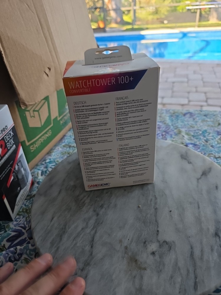 White Watchtower 100+ Convertible Deck Box Gamegenic