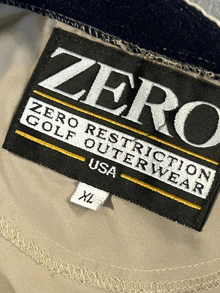 Zero Restriction Golf Pullover Men's Windbreaker Size XL