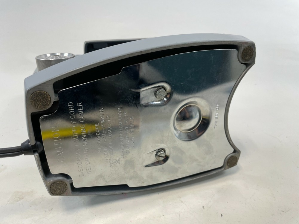 AMERICAN OPTICAL AO SIXTY 3 Objective Laboratory LED BULB Microscope WORKING