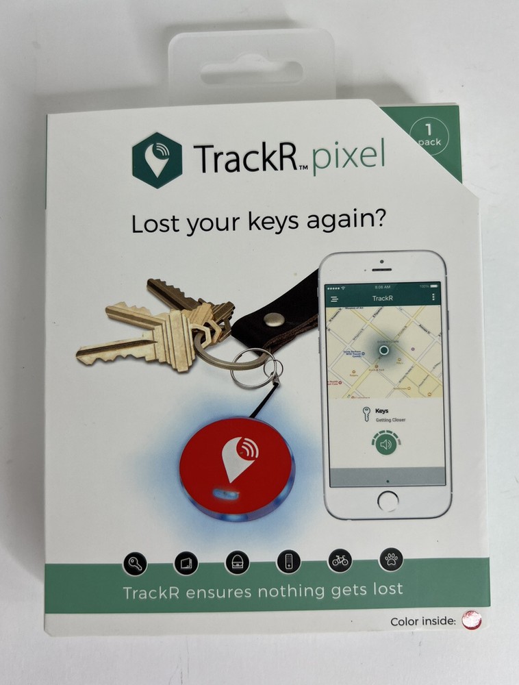 TrackR Pixel - Bluetooth Tracking Device. Key Tracker. Phone Finder. Wallet.   r