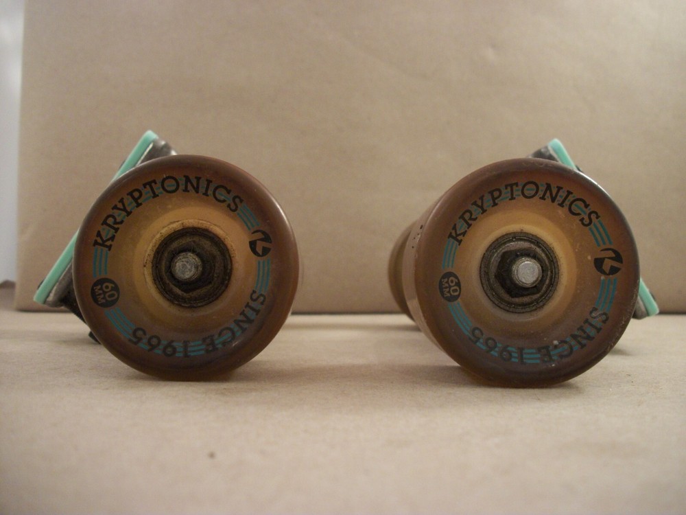 Vintage Kryptonics Skateboard Trucks/Wheels 60mm