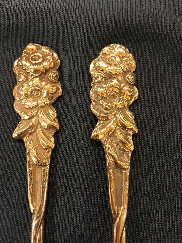Pair Of 800 Silver Cocktail Forks