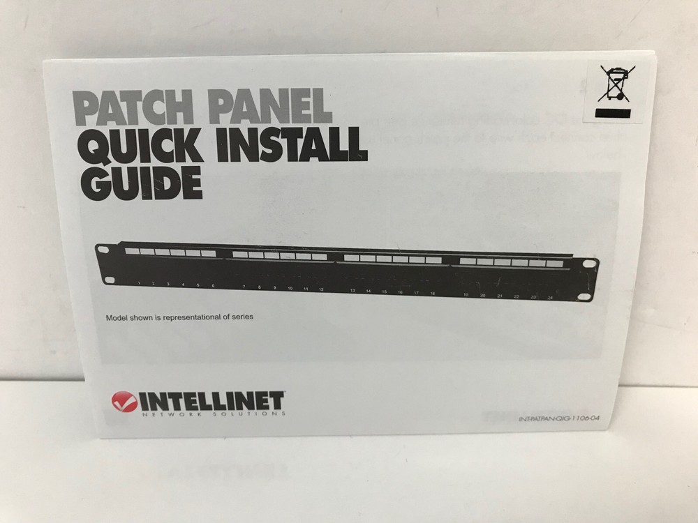 INTELLINET NETWORKS SOLUTIONS P48T-KDA 513579 CATE5E PATCH PANEL 48 PORT UTP 2U