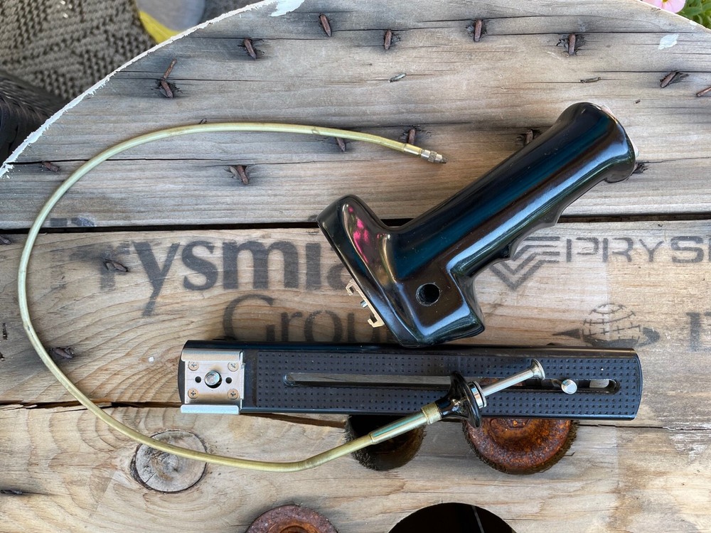 Flash Bar and Hand Grip with remote trigger. Bakelite Hand Grip for Camera.