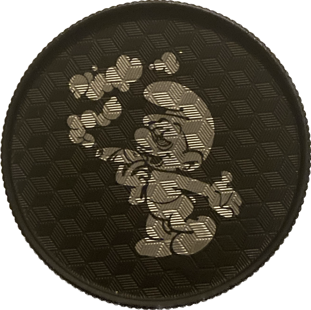 Smurf Smoking Engraved Herbal Grinder