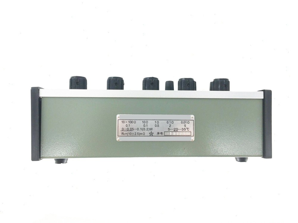 5 Dials DC Resistor DC Resistance Box Decade Resistor with Range 0.01-1111.10Ω