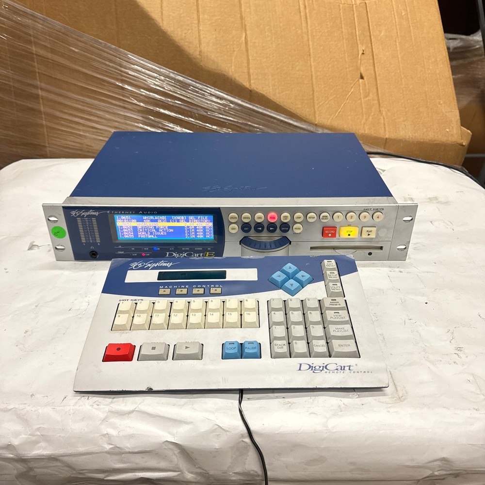 360 Systems DigiCart/E E‑3000 Audio Recorder for Broadcast + RC‑320 Remote