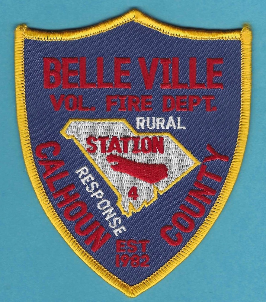 BELLEVILLE SOUTH CAROLINA RURAL FIRE RESCUE PATCH