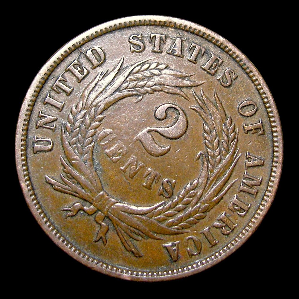1865 Two Cent Piece 2cp ---- Stunning Condition Coin ---- #PP165