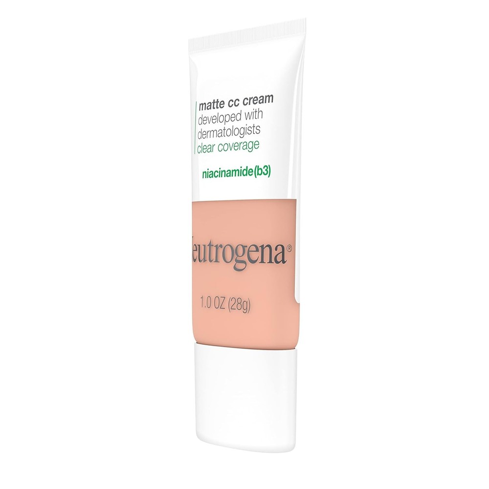 Neutrogena Clear Coverage Flawless Matte CC Cream, Full-Coverage Color Correctin