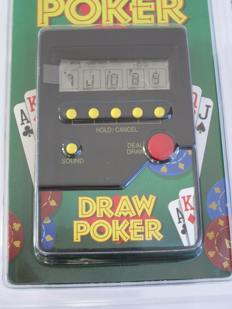 1994 WACO Gift Asylum Draw Poker Handheld Electronic Game, New Sealed