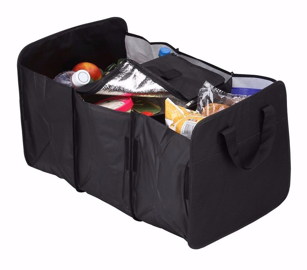 Trunk Organizer with Cooler 3 Compartment Handle on Each Side AP7724