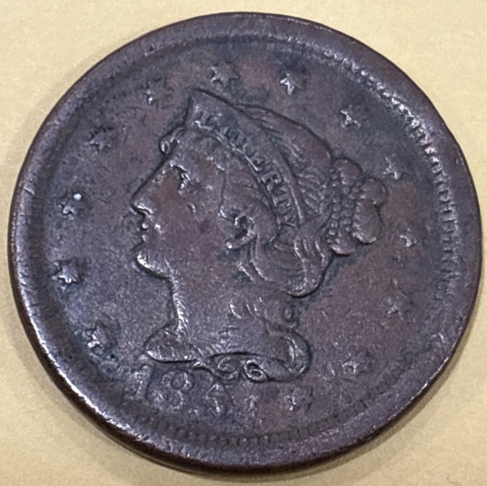 1854 Large Cent