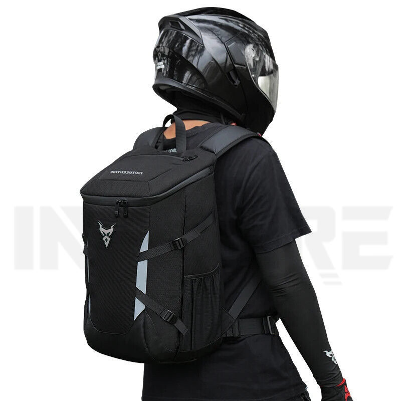 Motorcycle Backpack Waterproof Helmet Backpack For Mens Motorcycle Accessories