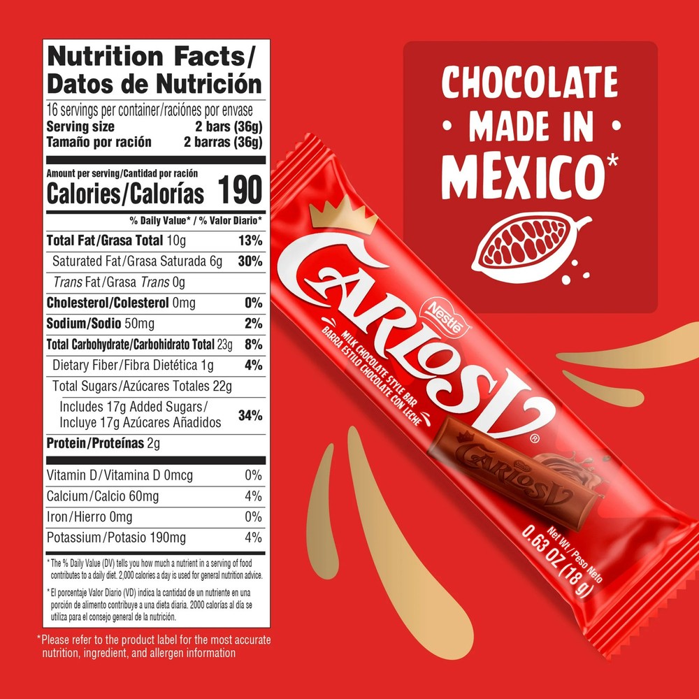 Milk Chocolate Candy Bar Mexican
