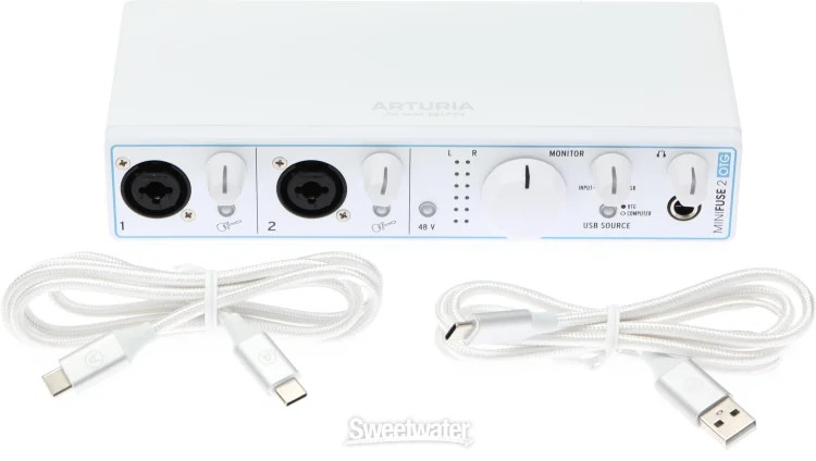 Arturia MiniFuse 2 OTG USB-C Audio Interface - White