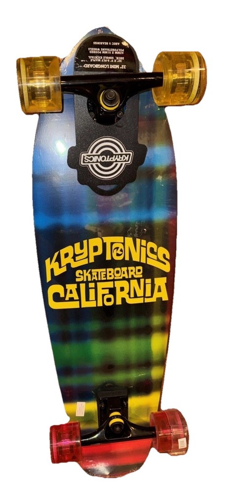 Kryptonics 32" Mini Longboard Skateboard New Sealed Excellent Art Work