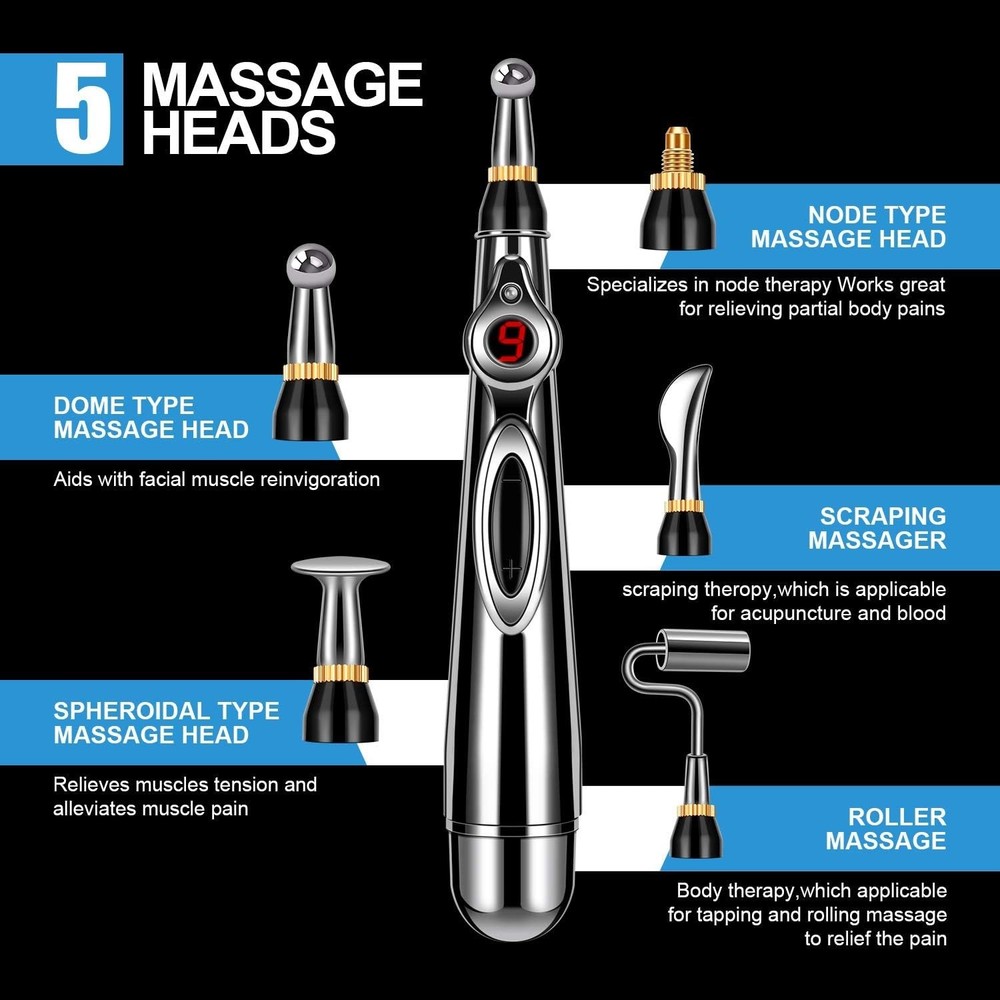 Multi-Functional Acupuncture Pen: Relaxation, Pain Relief, Beauty Solution