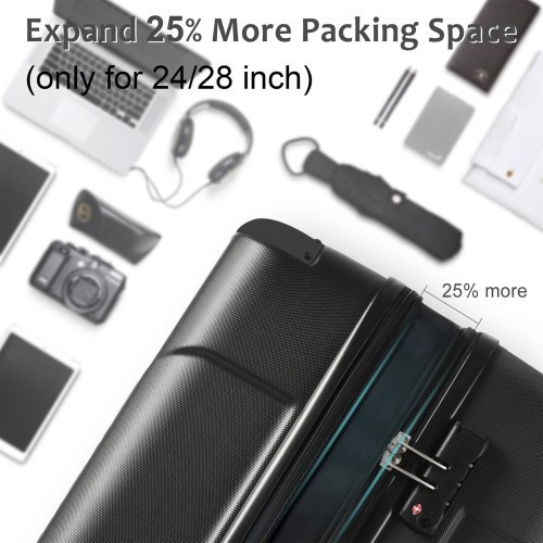 suitcase Hard-shell luggage, dual-wheel ABS suitcase