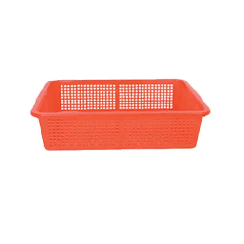 Thunder Group PLFB005 14-1/4" x 11-1/4" Stackable Plastic Collander/Basket