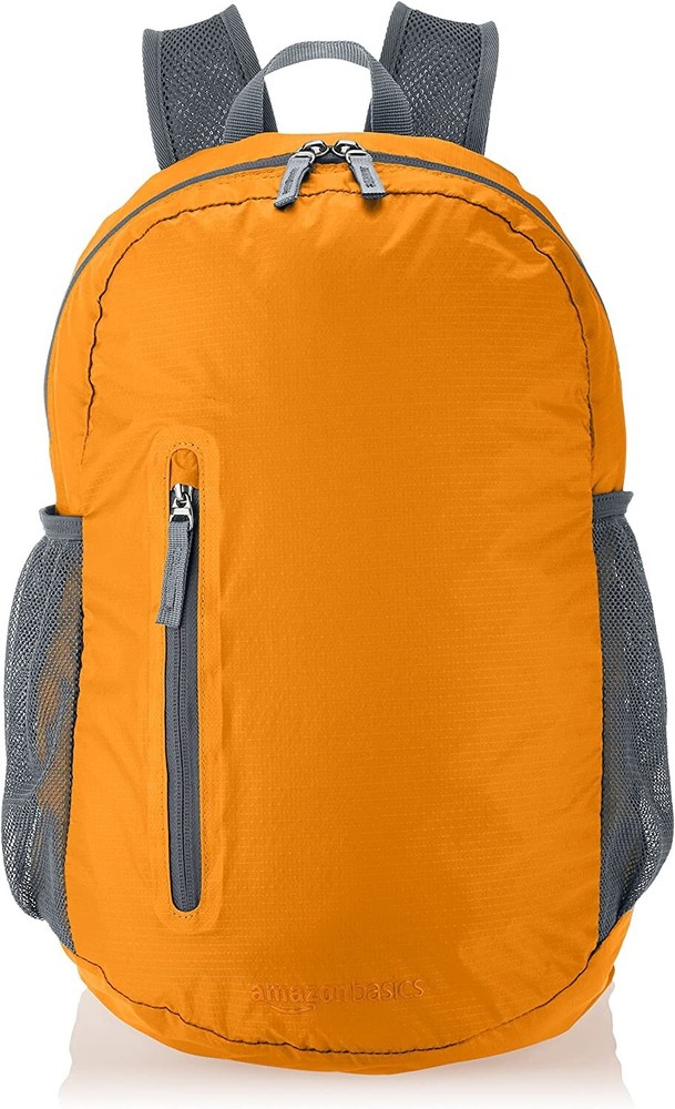 Amazon Basics Ultralight Portable Packable Day Pack Backpack 35 Liter, Orange