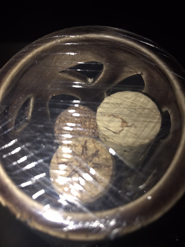 Wine Corks Ceramic Bottle Full Of Wine Corks