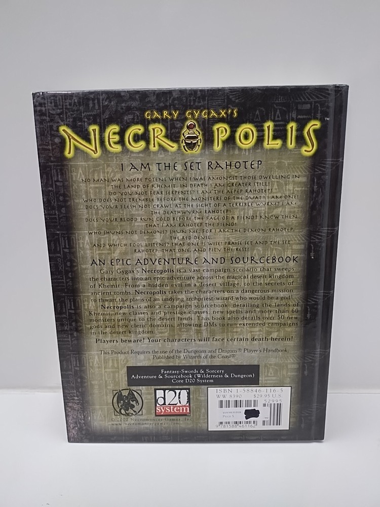 Sword & Sorcery: Gary Gygax's Necropolis (d20)