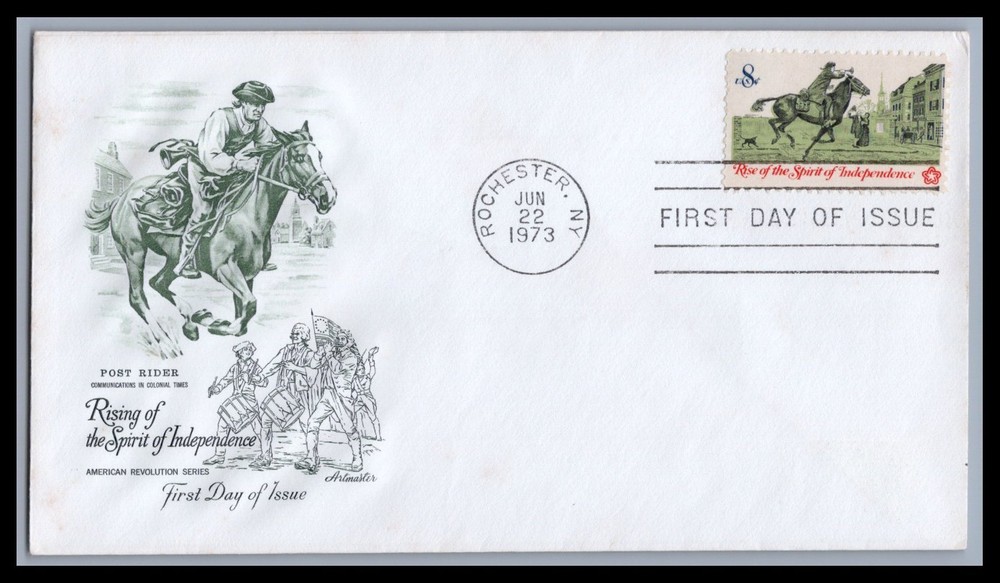 US FDC # 1478 8c Postrider  Artmaster  1973, 9e804