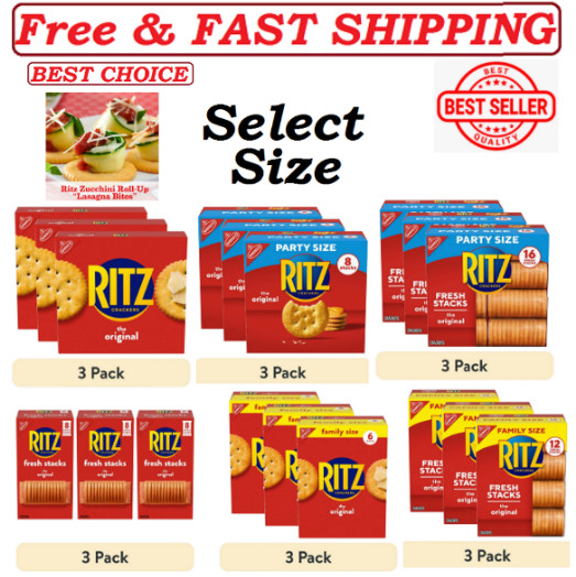 RITZ Fresh Stacks Original Crackers, Family Size, (3 pack) - ( Select Size )