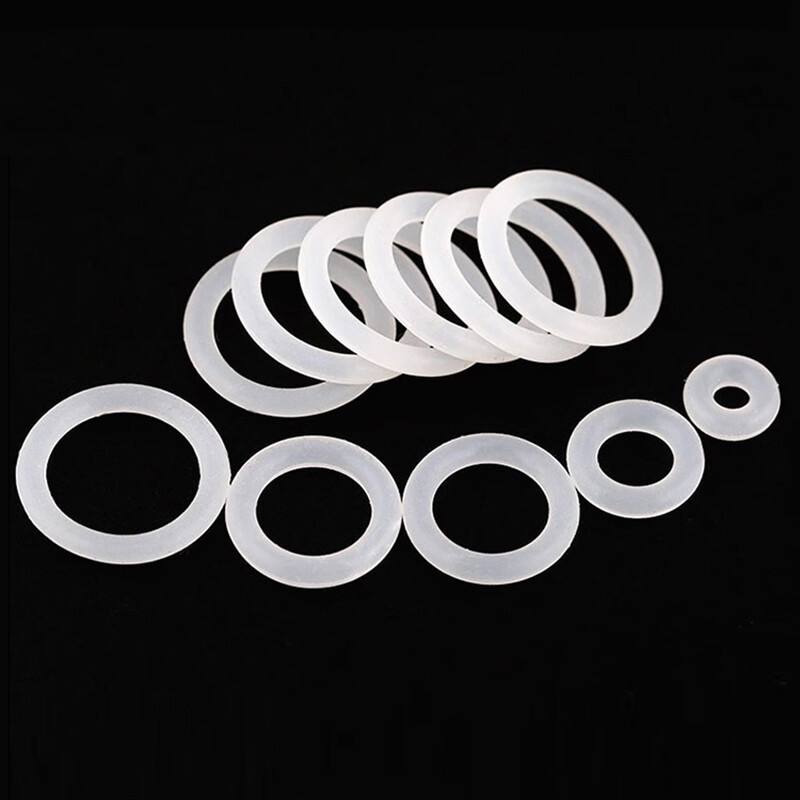 Food Grade O-Ring 5.0 mm Cross Section Clear Silicone Rubber O Rings O.D 17~150m