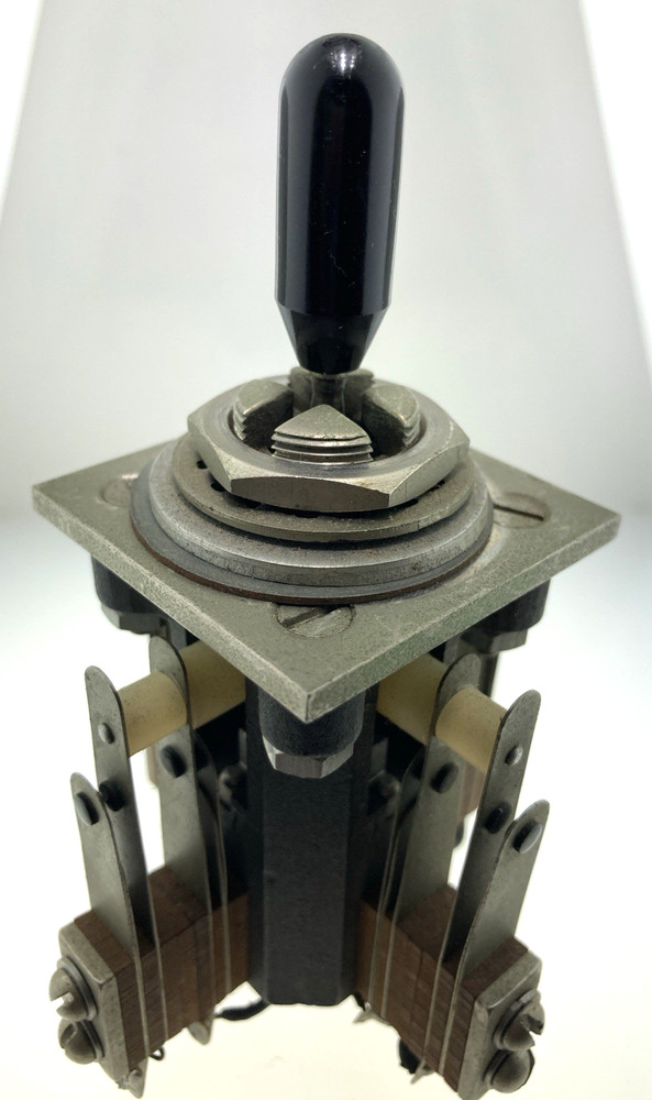 VINTAGE PANEL MOUNT 8 pole, 5 position ,non shorting,  JOYSTICK LEVER SWITCH