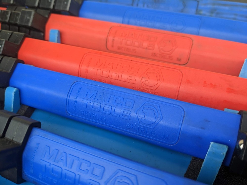 Matco Tools Plastic Socket Rail Organizers Lot